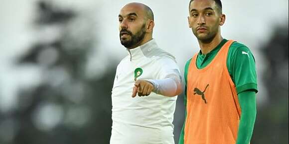 الركراكي: الشيلي منتخب كبير واختبار لنا قبل المونديال.. وزياش فرحان معانا وحرام لعاب فحالو يغيب على كأس العالم