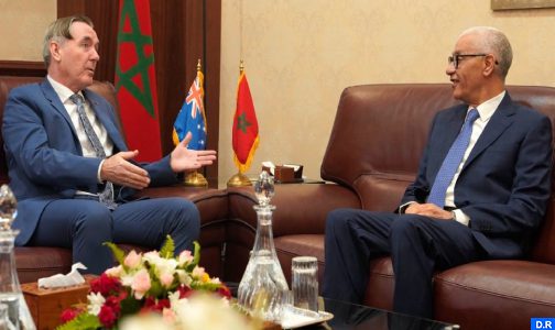 السيد الطالبي العلمي يتباحث مع سفير استراليا بالرباط