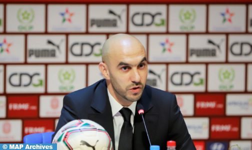 المغرب-الشيلي : وليد الركراكي “راض” عن أداء لاعبيه وروحهم القتالية