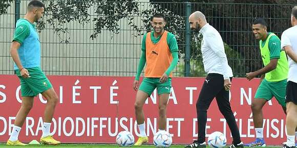 زياش تدرب مع المنتخب وتمارين مكثفة من الركراكي للأسود – تصاور