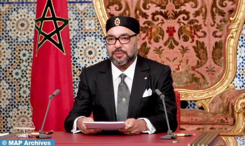 جلالة الملك يوجه خطابا ساميا إلى شعبه الوفي مساء اليوم الأحد بمناسبة الذكرى السابعة والأربعين للمسيرة الخضراء (وزارة القصور الملكية والتشريفات والأوسمة)