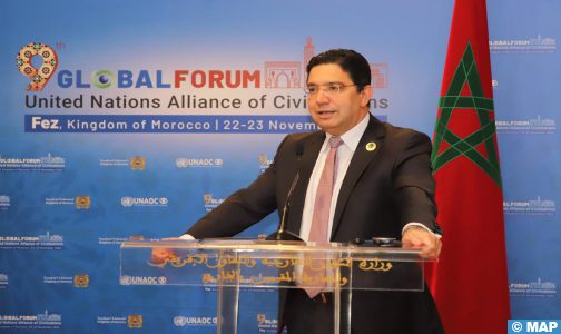 فاس.. السيد بوريطة يجري سلسلة من المباحثات مع مشاركين في منتدى تحالف الحضارات
