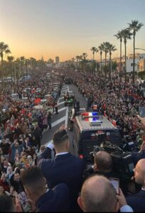 استقبال المنتخب المغربي