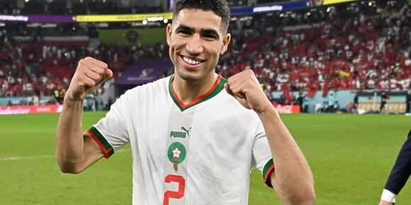أشرف حكيمي حقق رقم قياسي مميز وغير مسبوق مع المنتخب المغربي عام 2022