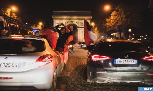 إنجاز أسود الأطلس: مغاربة أوروبا على سحابة من فرح