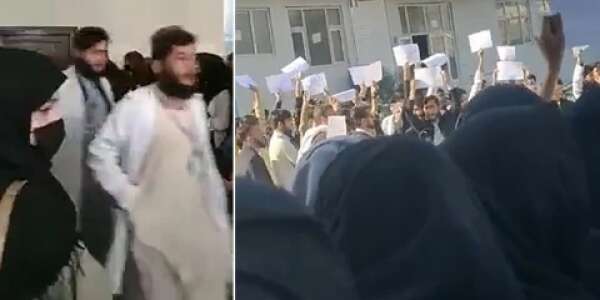طالبان منعات البنات من القرايا فالجامعات وأفغانيين خرجو فمظاهرات كيدافعو على المرأة