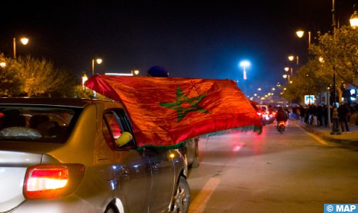 فرحة هستيرية تعم مختلف أحياء الدار البيضاء بمناسبة تأهل أسود الأطلس لنصف نهائي مونديال قطر