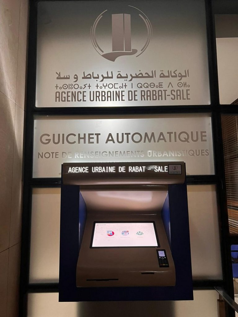 الوكالة الحضرية للرباط وسلا تضع رهن إشارة المرتفقين شباكا أوتوماتيكيا لطلب مذكرة 3 AGENCE URBAINE DE RABAT SALE Sans titre 26