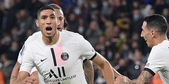 أشرف حكيمي رجع يلعب وداخل رسمي مع PSG ضد بايرن ميونخ