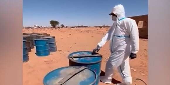 الجيش الليبي لقا البرامل لي كان فيهم كثر من 2 طن ديال اليورانيوم المفقود