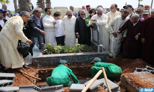 تشييع جثمان الكاتب والصحفي الراحل خليل الهاشمي الادريسي المدير العام لوكالة المغرب العربي للأنباء