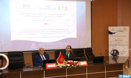 وسيط المملكة وكلية العلوم القانونية والاقتصادية والاجتماعية أكدال يرسيان شراكة لتشجيع التعاون في مجال التكوين والبحث العلمي