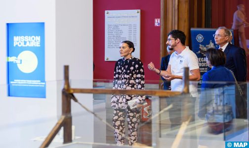 صاحبة السمو الملكي الأميرة للا حسناء تزور متحف موناكو لعلوم المحيطات
