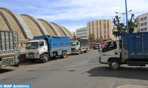 الشروع في تسوية وضعية المركبات ذات نفس الصنف التي يتراوح وزنها الإجمالي محملة ما بين 3.5 و19 طنا، ابتداء من 14 يوليوز (وزارة النقل)