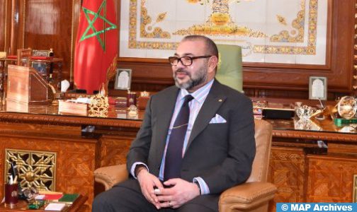 جلالة الملك يهنئ السيد جوليوس مادا بيو بمناسبة إعادة انتخابه رئيسا لجمهورية سيراليون