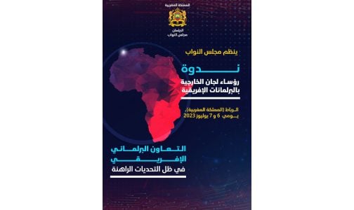 مجلس النواب ينظم ندوة حول موضوع “التعاون البرلماني الإفريقي في ظل التحديات الراهنة”