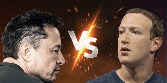 واقيلا الكومبا بصح.. ايلون ماسك كيوجد لمارك زوكربيرگ