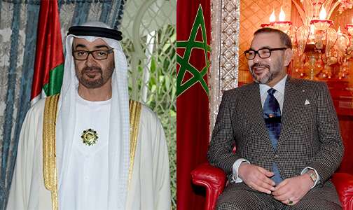 صاحب الجلالة الملك محمد السادس يبعث رسالة خطية إلى أخيه صاحب السمو الشيخ محمد بن زايد آل نهيان رئيس دولة الإمارات العربية المتحدة