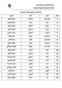 كرة القدم.. المنتخب الوطني للفتيان يواجه فريقين إسبانيين 2 26fffSans titre 2
