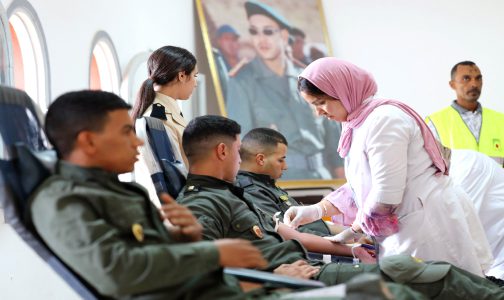 أكادير.. القوات المساعدة تتبرع بالدم تضامنا مع ضحايا زلزال الحوز