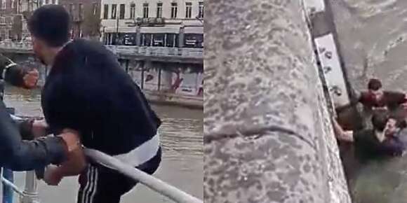 تضحية كبيرة.. 2 مغاربة فـي بلجيكا تلاحو فـي مياه كونجلي باش يعتقو راجل وصبحو “أبطال” في وسائل الإعلام (فيديو)