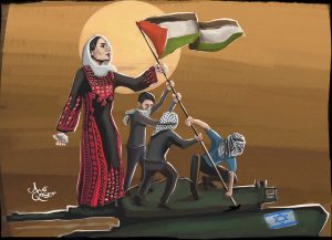 كاريكاتور خص به الفلسطيني محمد قاسم جريدة "الأيام 24"