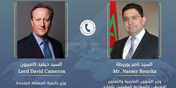 بوريطة وكاميرون هضرو على العلاقات المغربية البريطانية وتعزيزها والوضع فغزة