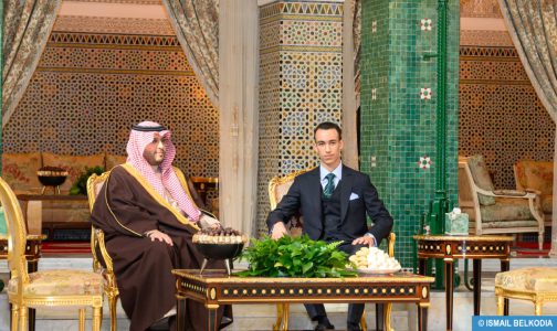 صاحب السمو الملكي ولي العهد الأمير مولاي الحسن يستقبل صاحب السمو الملكي الأمير تركي بن محمد بن فهد بن عبد العزيز، حاملا رسالة شفوية إلى جلالة الملك من خادم الحرمين الشريفين