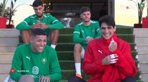من تداريب المنتخب المغربي