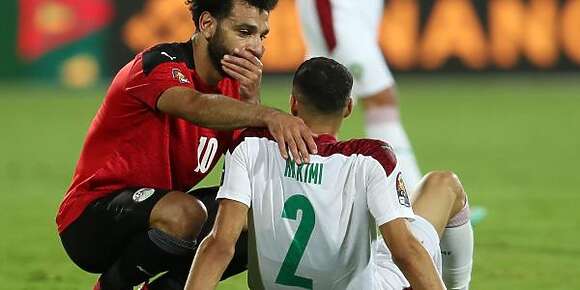 حكيمي ومحمد صلاح فقائمة أعلى اللعابة العرب قيمة سوقية.