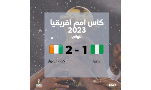 كأس إفريقيا للأمم (كوت ديفوار – 2023).. منتخب كوت ديفوار يتوج باللقب بعد فوزه على نظيره النيجيري (2-1)