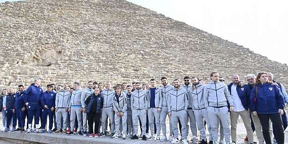 نجوم منتخب كرواتيا كيتسركلو فالأهرامات.. ومودريتش: مكنعرف والو على مصر من غير محمد صلاح