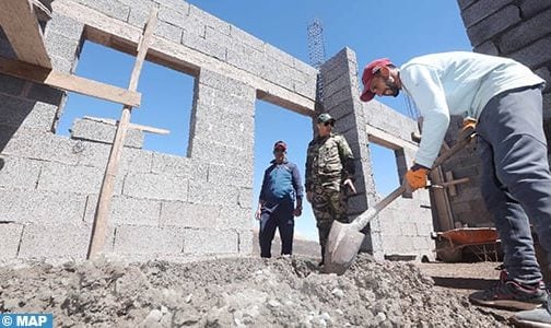 إقليم الحوز: تواصل عملية إعادة البناء ما بعد الزلزال بعزيمة وإصرار بجماعة أسني