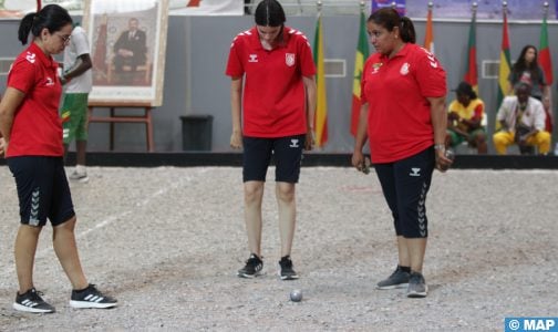 البطولة الإفريقية التاسعة للكرة الحديدية بمراكش: تأهل المنتخب الوطني المغربي إناث (2) للمباراة النهائية