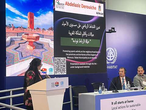 مشاركة رئيس الجمعية المغربية لرؤساء مجالس العمالات والأقاليم في فعاليات المنتدى الحضري العالمي بالقاهرة