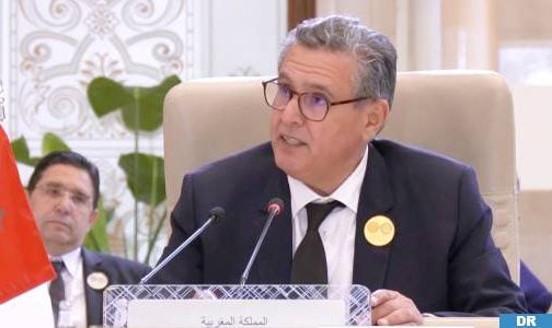 السيد أخنوش أمام قمة الرياض : جلالة الملك يضع القضية الفلسطينية ضمن ثوابت السياسة الخارجية للمملكة