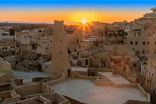 البيوت التراثية في واحة سيوة غربي مصر