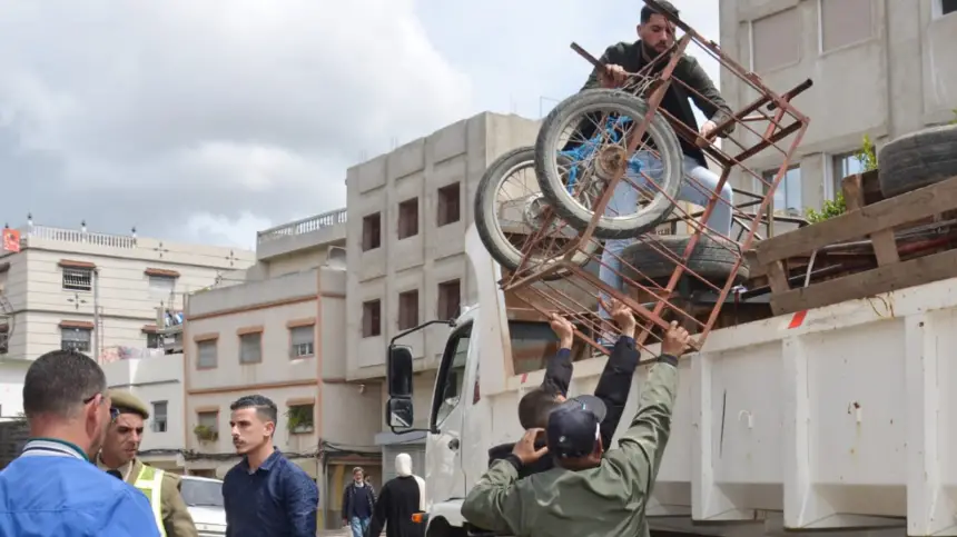مكاينش التساهل.. أقوى حملة لتحرير الملك العمومي بطنجة