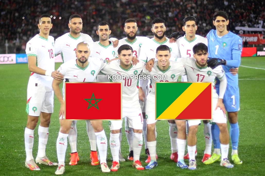 موعد مباراة المغرب ضد الكونغو في تصفيات كأس العالم 2026 والقنوات الناقلة 2 موعد مباراة المغرب ضد الكونغو