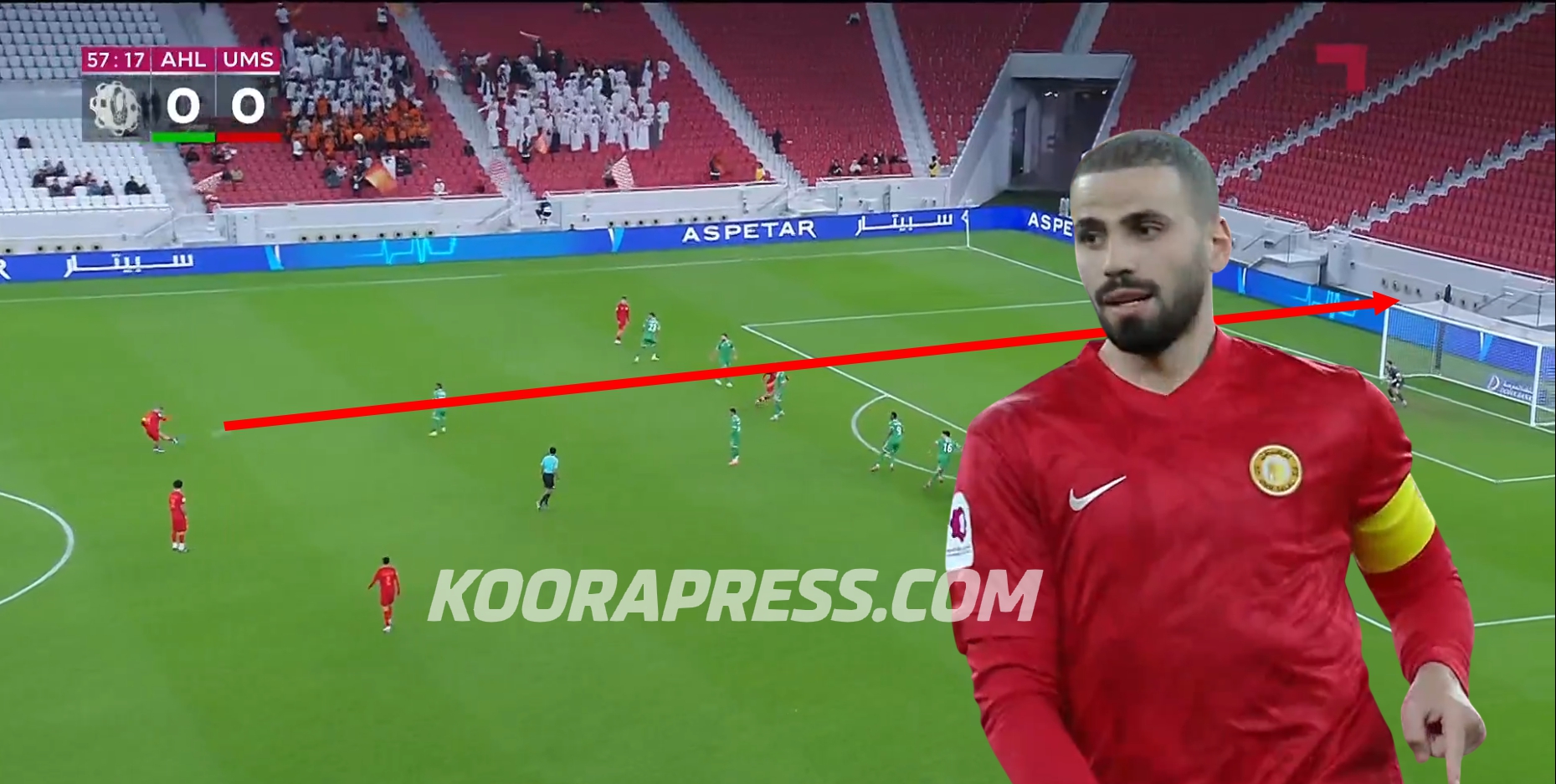 أسامة طنان يعيد لقطة نهائي كأس العرب ويُسجل هدفًا عالميًا في الدوري القطري 4 أسامة طنان