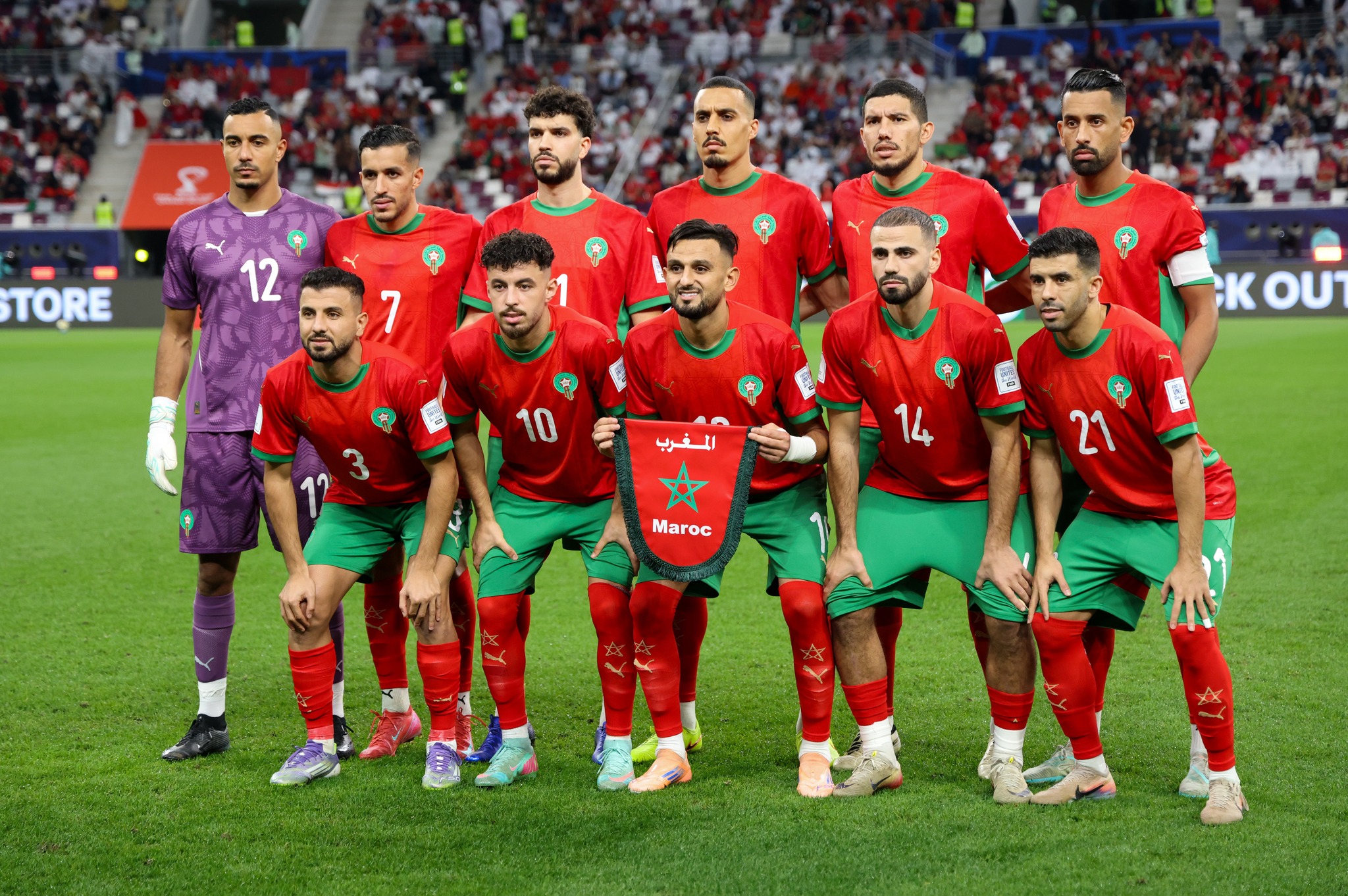 المنتخب الوطني المغربي يهيمن على التشكيلة المثالية لدور نصف نهائي كأس العرب 4 المنتخب الوطني المغربي